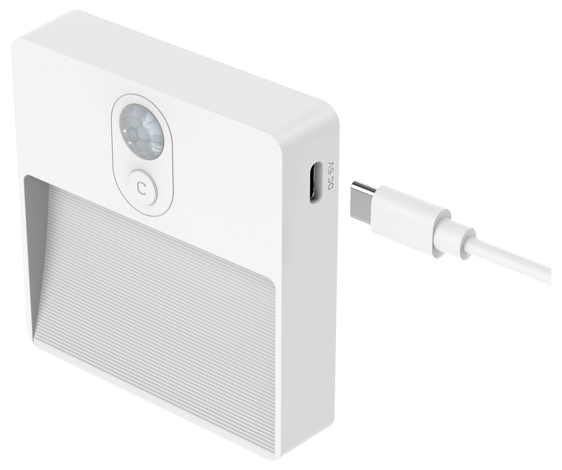 Ansmann Sensor-Nachtlicht NL5R wiederaufladbar 1600-0481 Nachtlicht mit Bewegungsmelder Rund LED Warmweiß Weiß