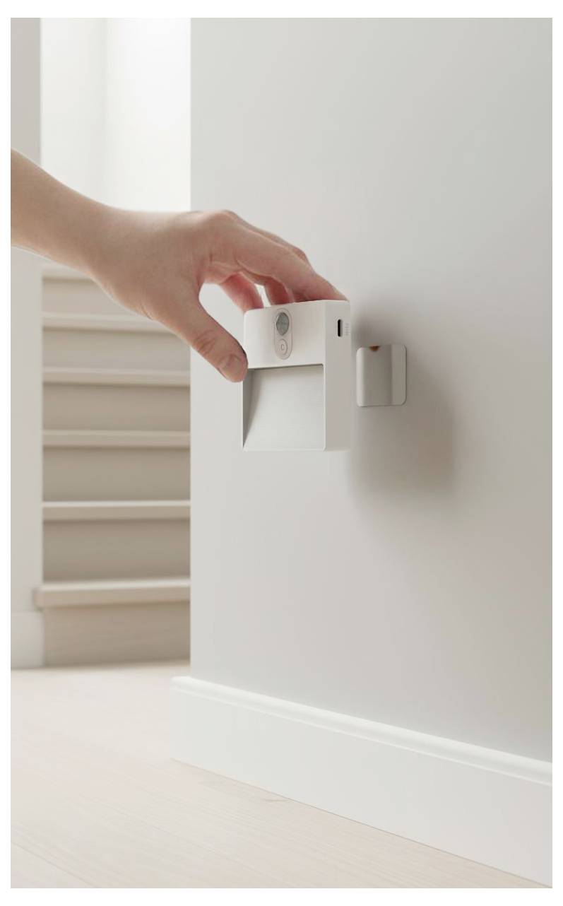 Ansmann Sensor-Nachtlicht NL5R wiederaufladbar 1600-0481 Nachtlicht mit Bewegungsmelder Rund LED Warmweiß Weiß