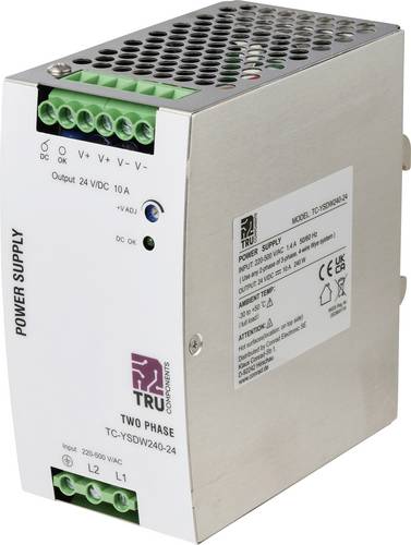 TRU COMPONENTS TC-14556816 Hutschienen-Netzteil (DIN-Rail) Verbrauch (StandBy) 6 W 24 V/DC 10 A 240