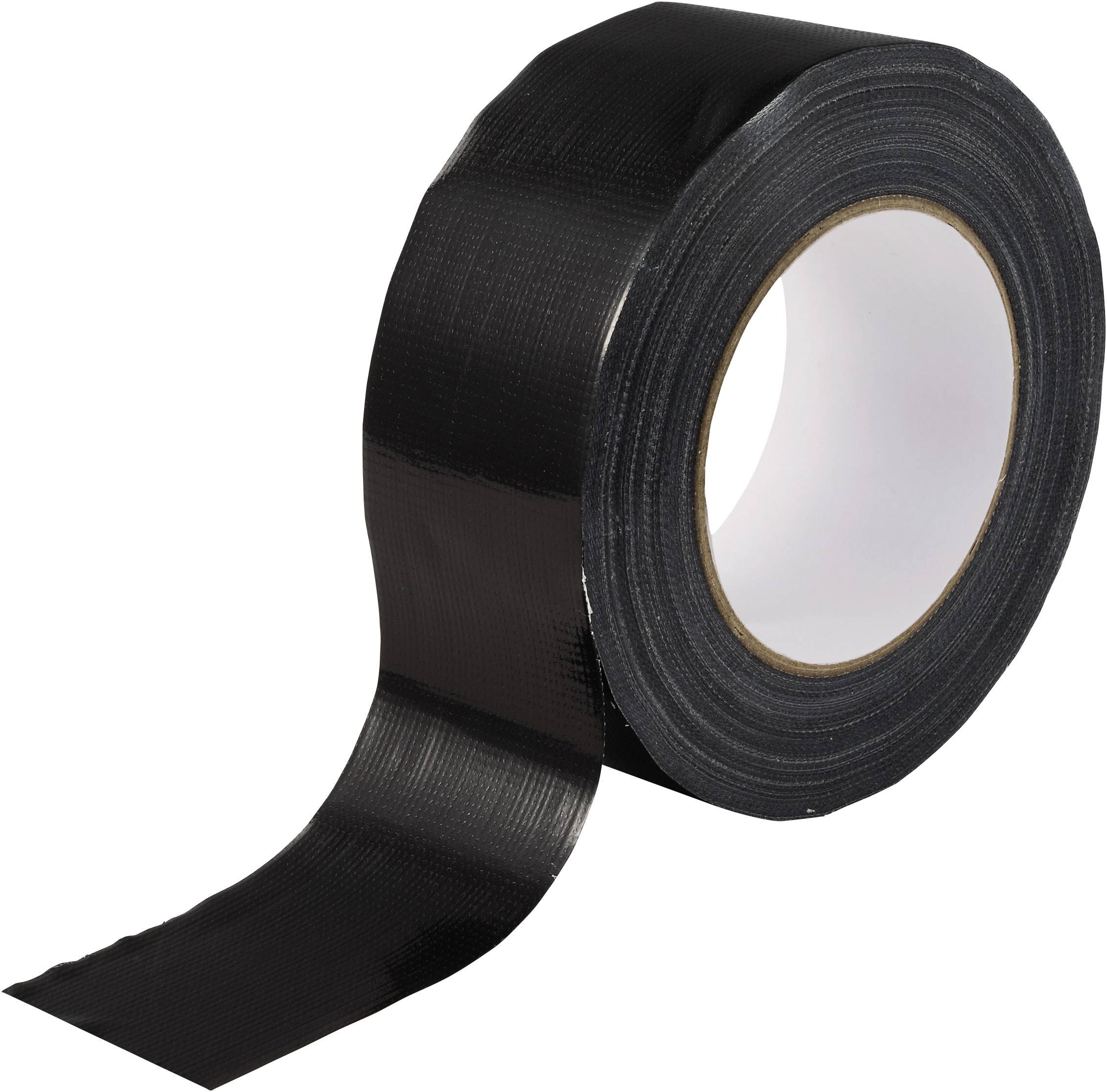 Eine Rolle schwarzes Isolierband mit einem lockeren Streifen, der sich auf weißem Hintergrund nach außen erstreckt.
