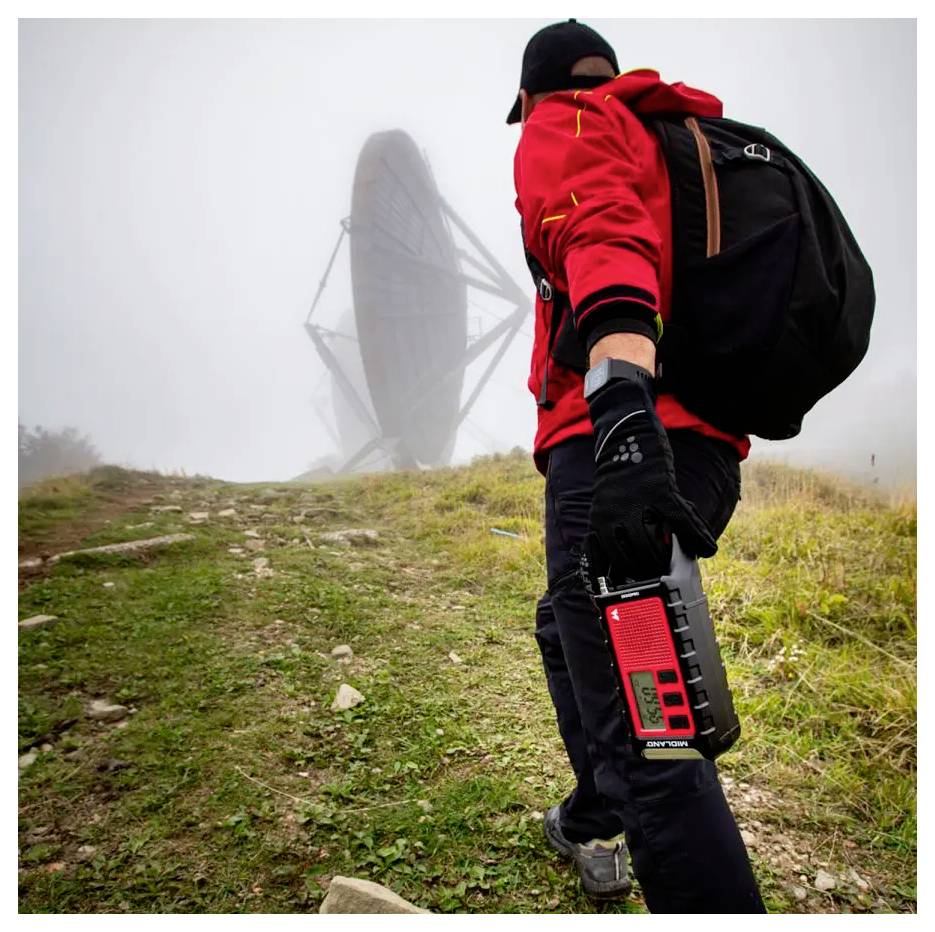 Midland ER 300 Pro Notfallradio AM, UKW Bluetooth®, Notfallradio, UKW, MW, USB Handkurbel, Solarpanel, Powerbank-Funktion