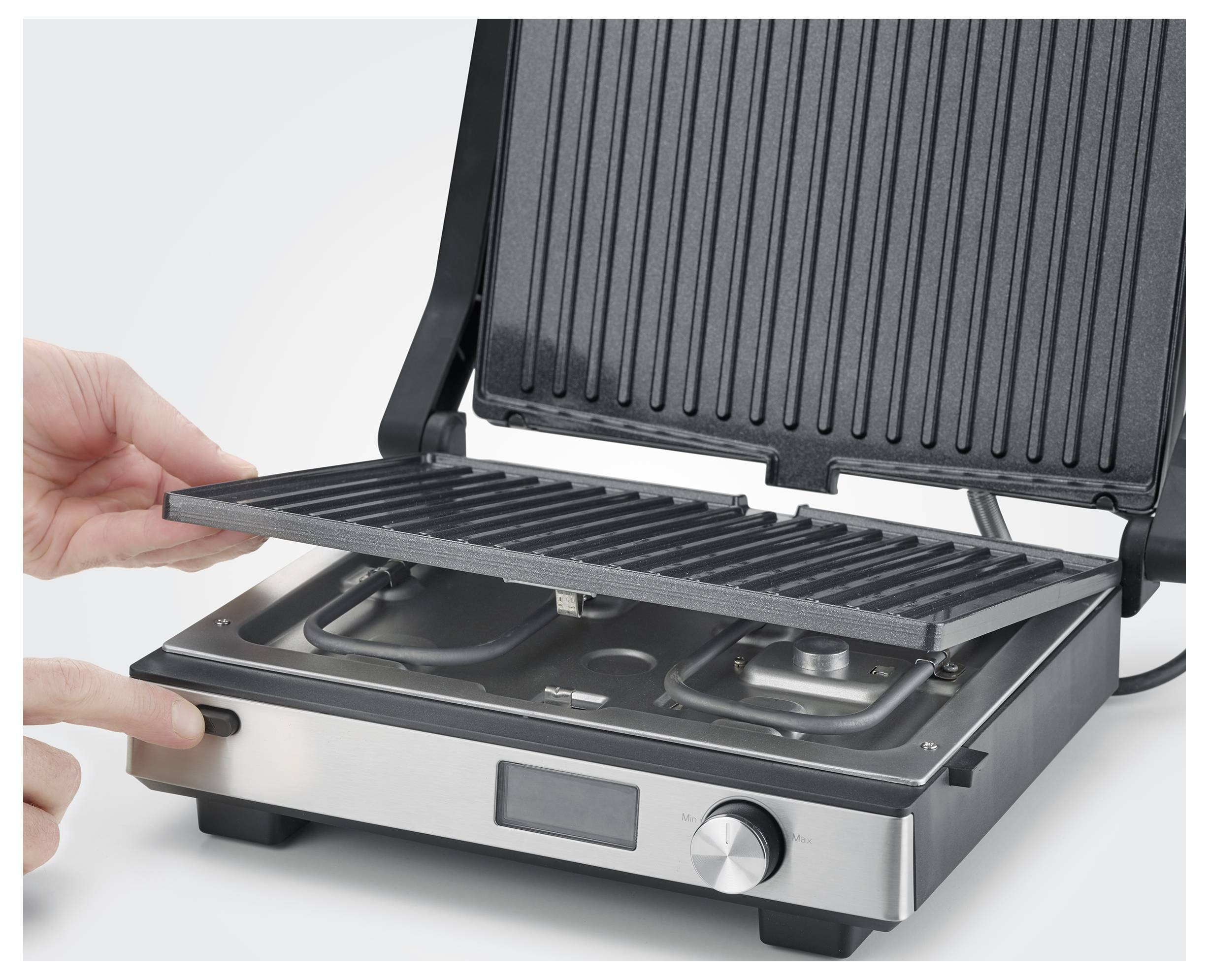 Severin 2380 Kontaktgrill Schwarz, Silber