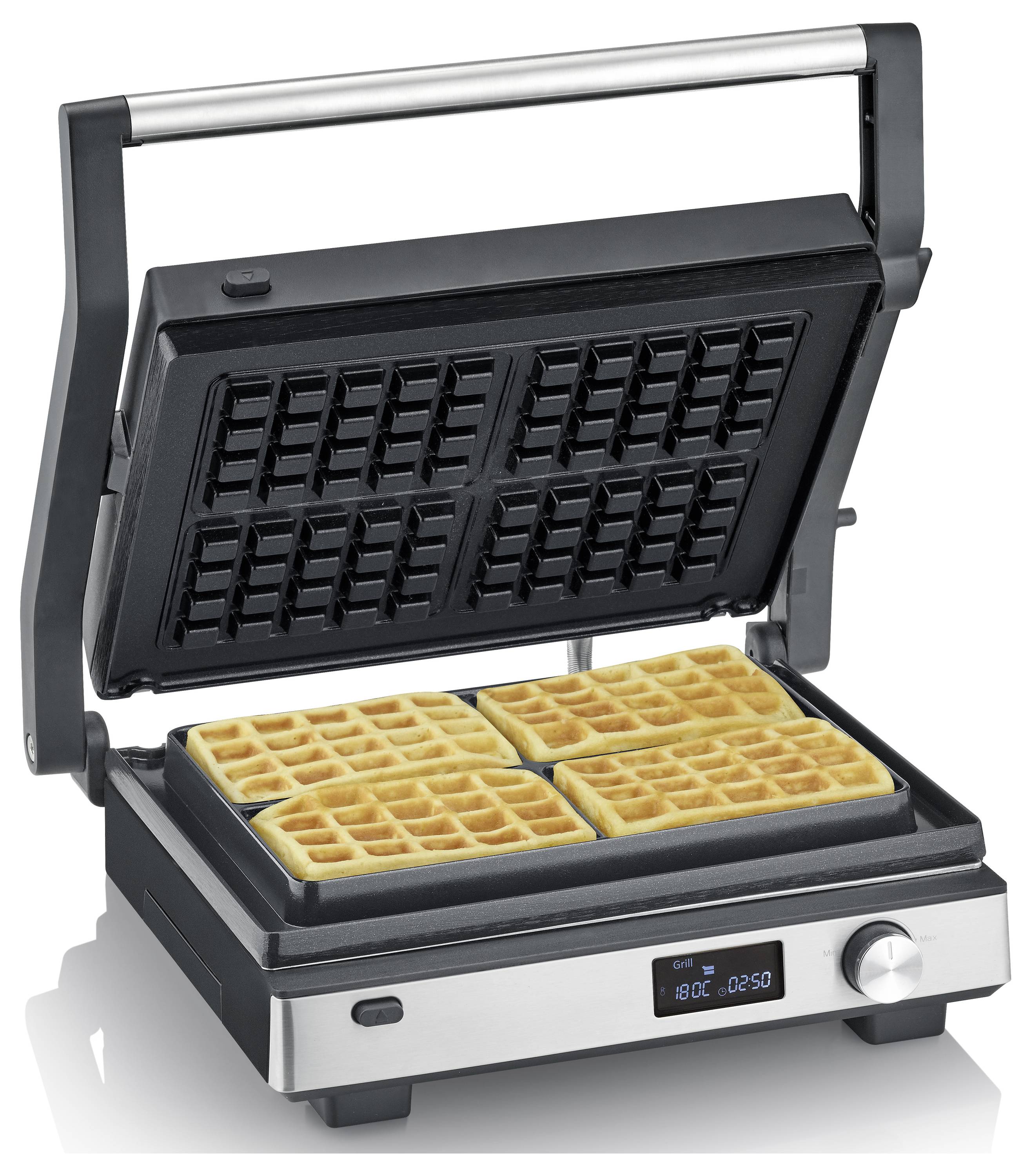 Severin 2380 Kontaktgrill Schwarz, Silber