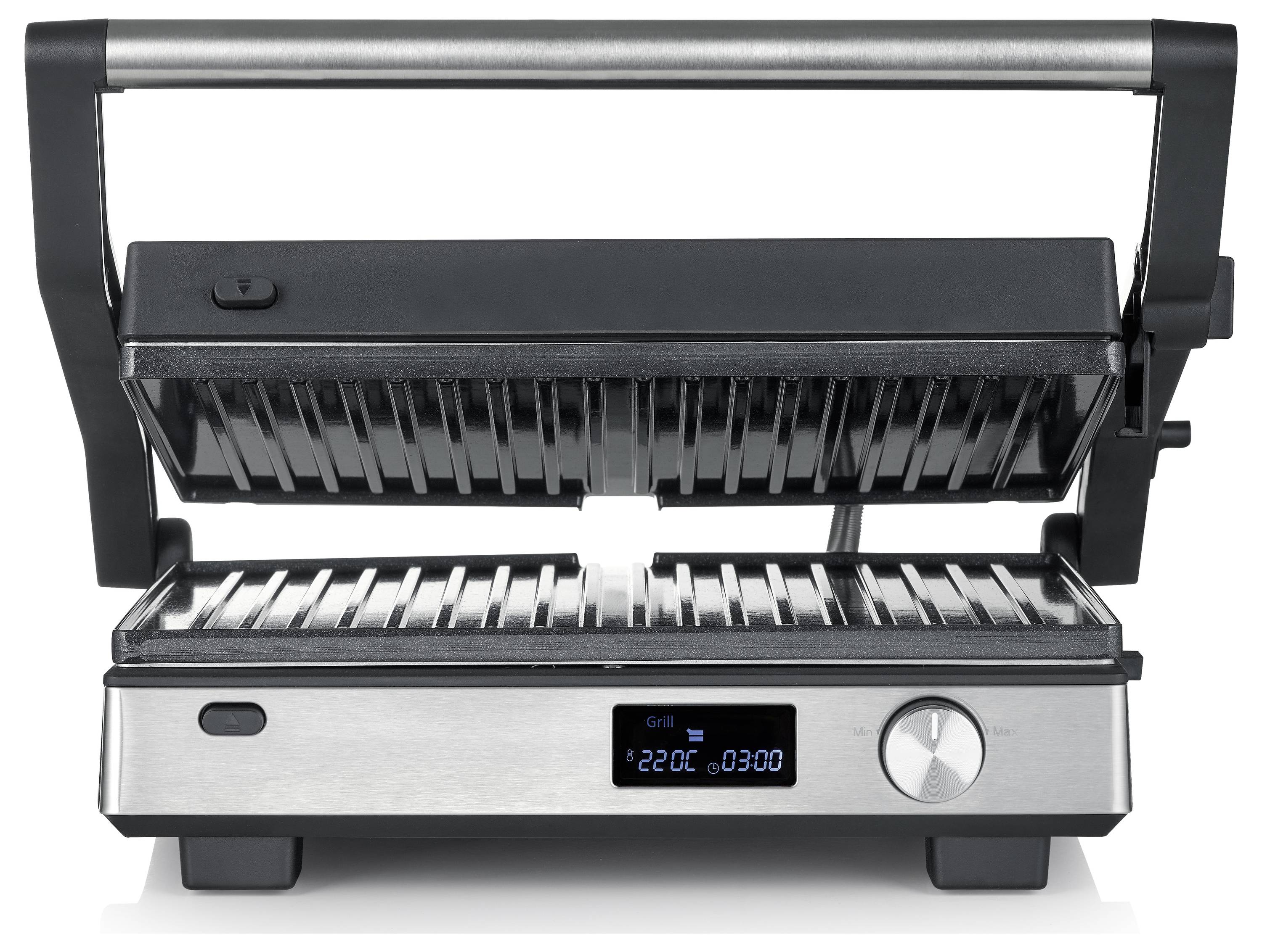 Severin 2380 Kontaktgrill Schwarz, Silber