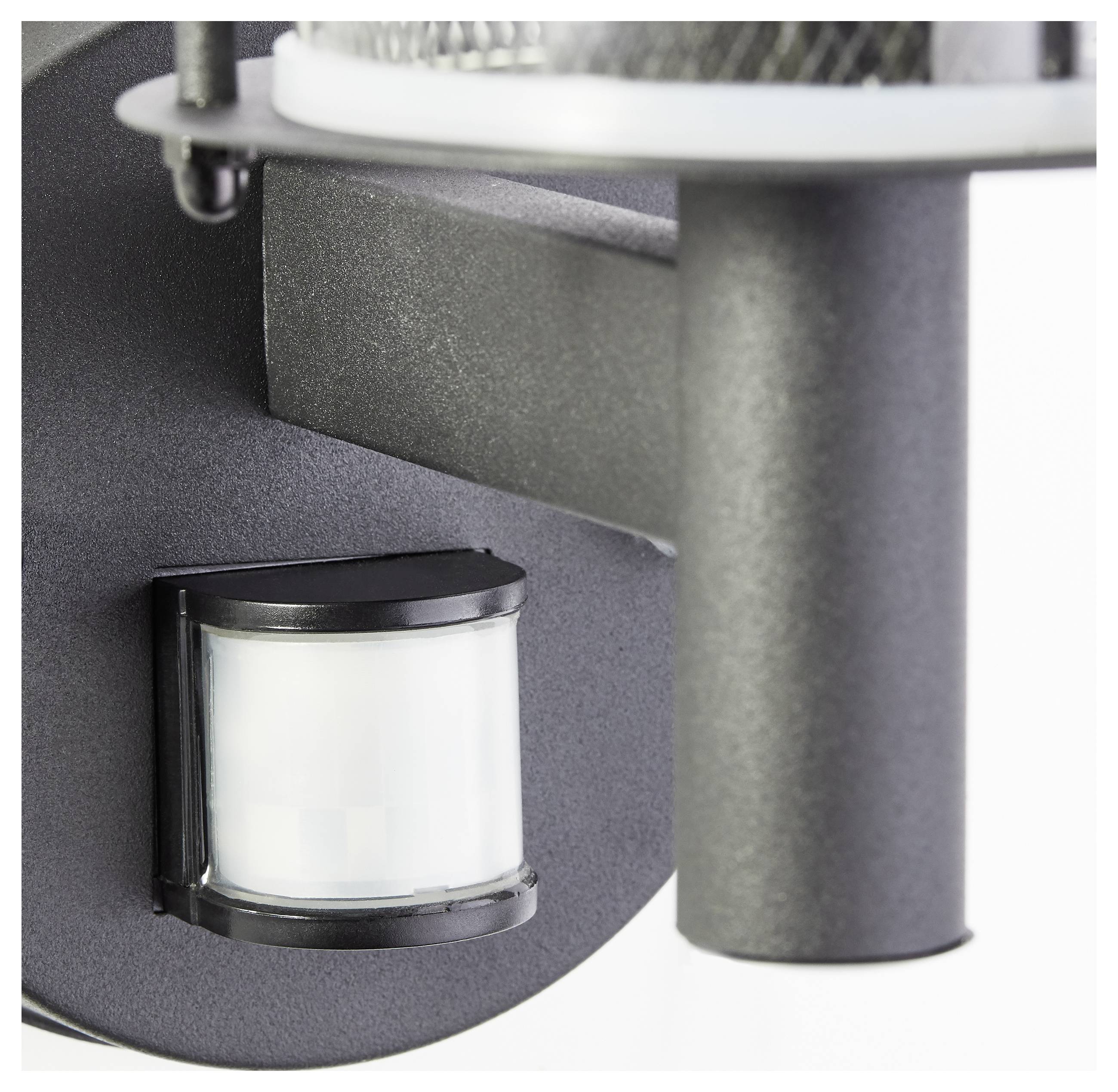 Brilliant Detroit 96463/76 Außenwandleuchte mit Bewegungsmelder E27 20W Schwarz (matt)