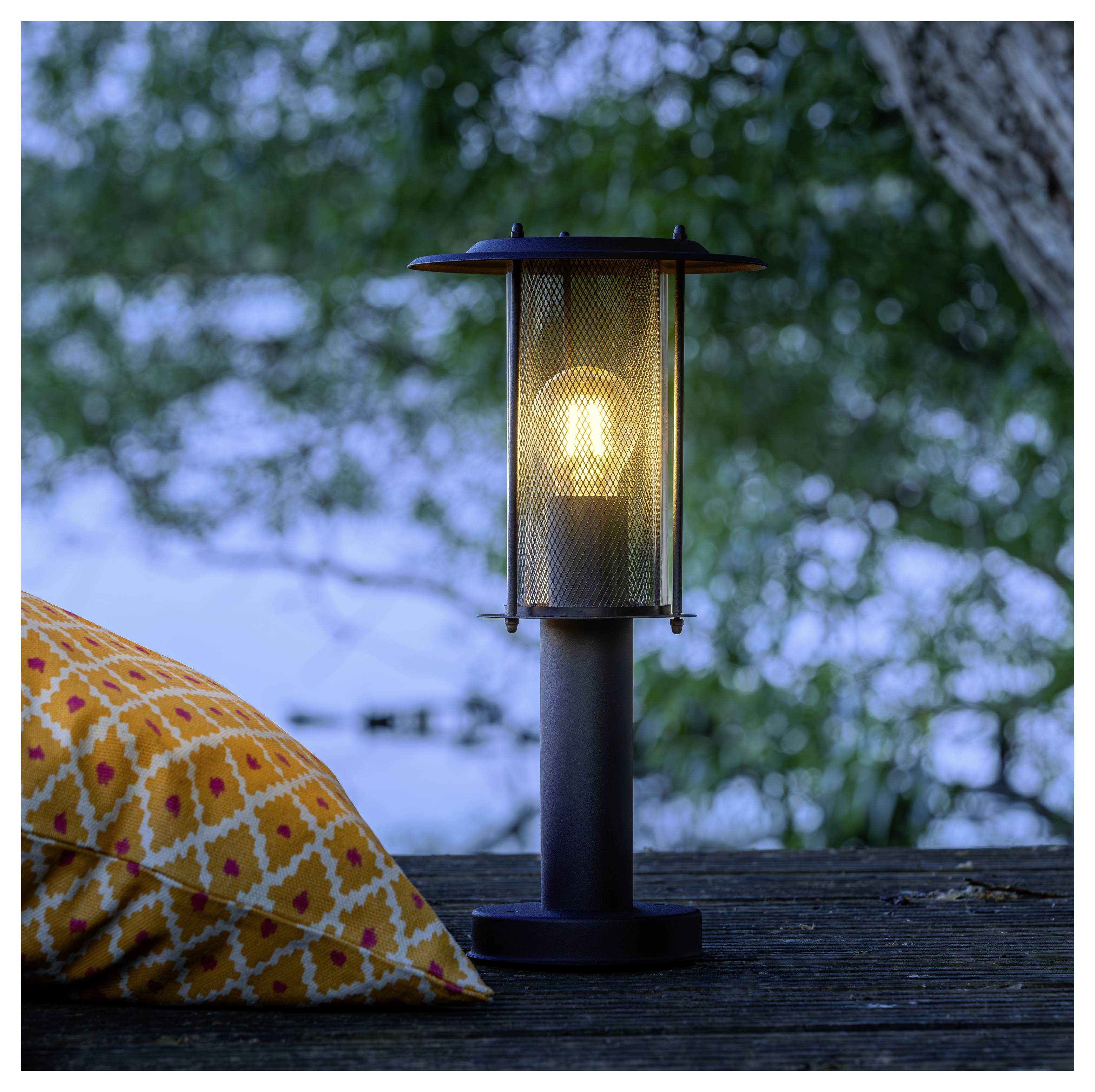 Brilliant Detroit 96464/76 Außenstandleuchte E27 20W Schwarz (matt)