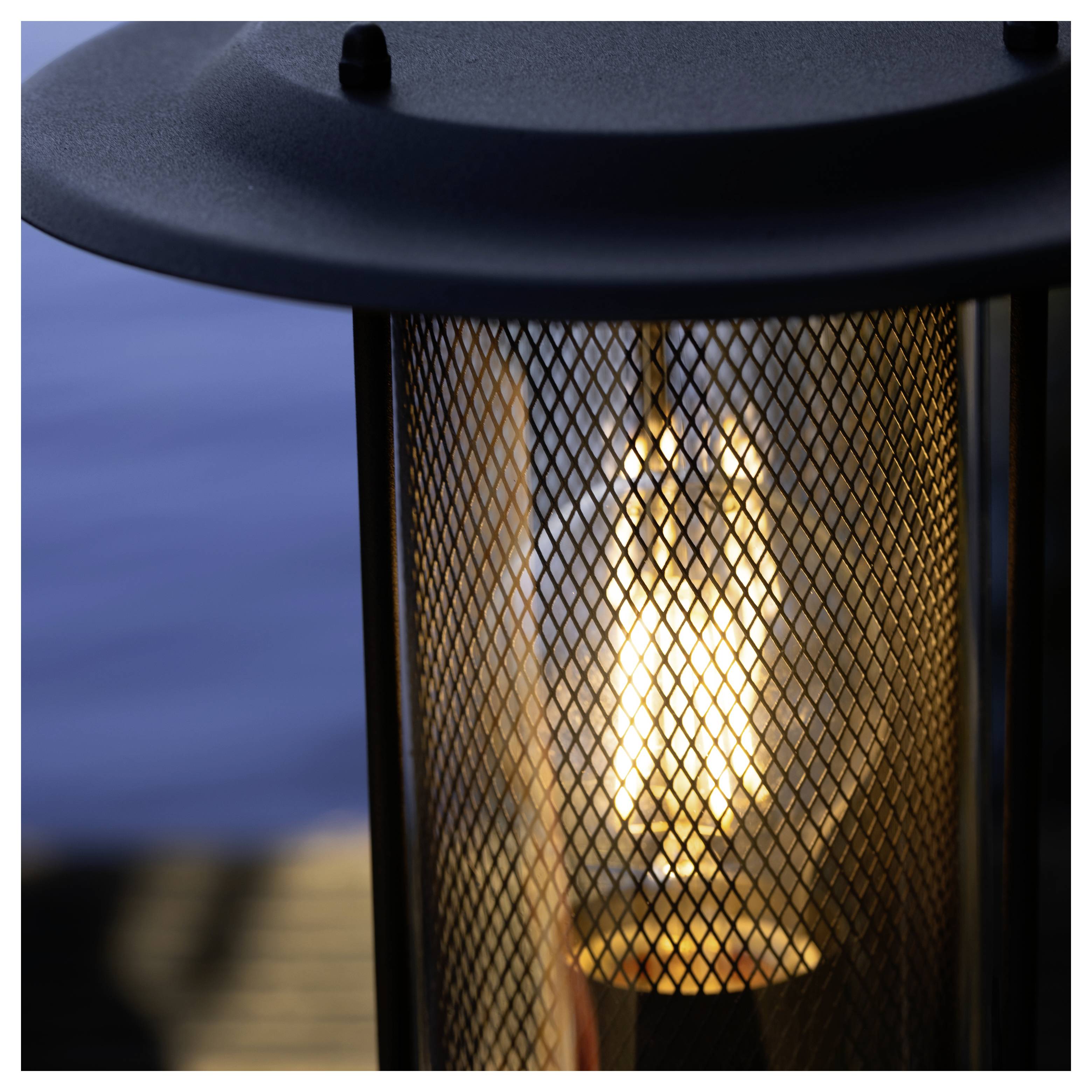 Brilliant Detroit 96464/76 Außenstandleuchte E27 20W Schwarz (matt)