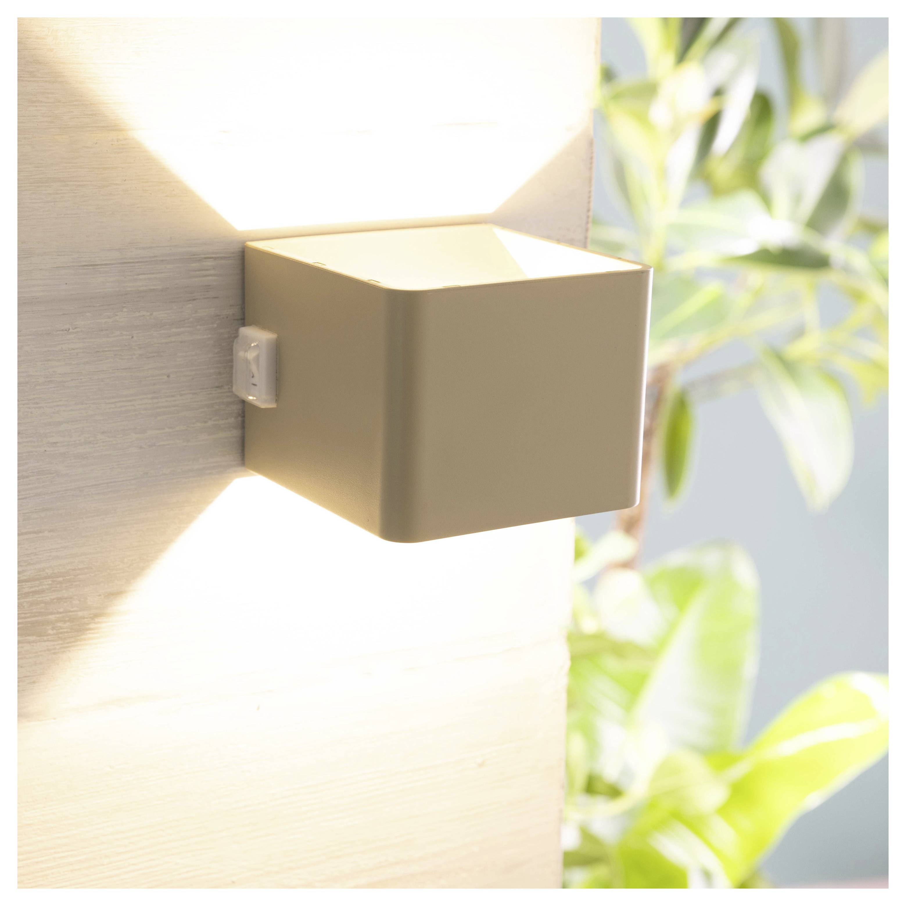 Brilliant Iseo G80126/09 Außendeckenleuchte mit Bewegungsmelder EEK: G (A - G) LED 4W Beige