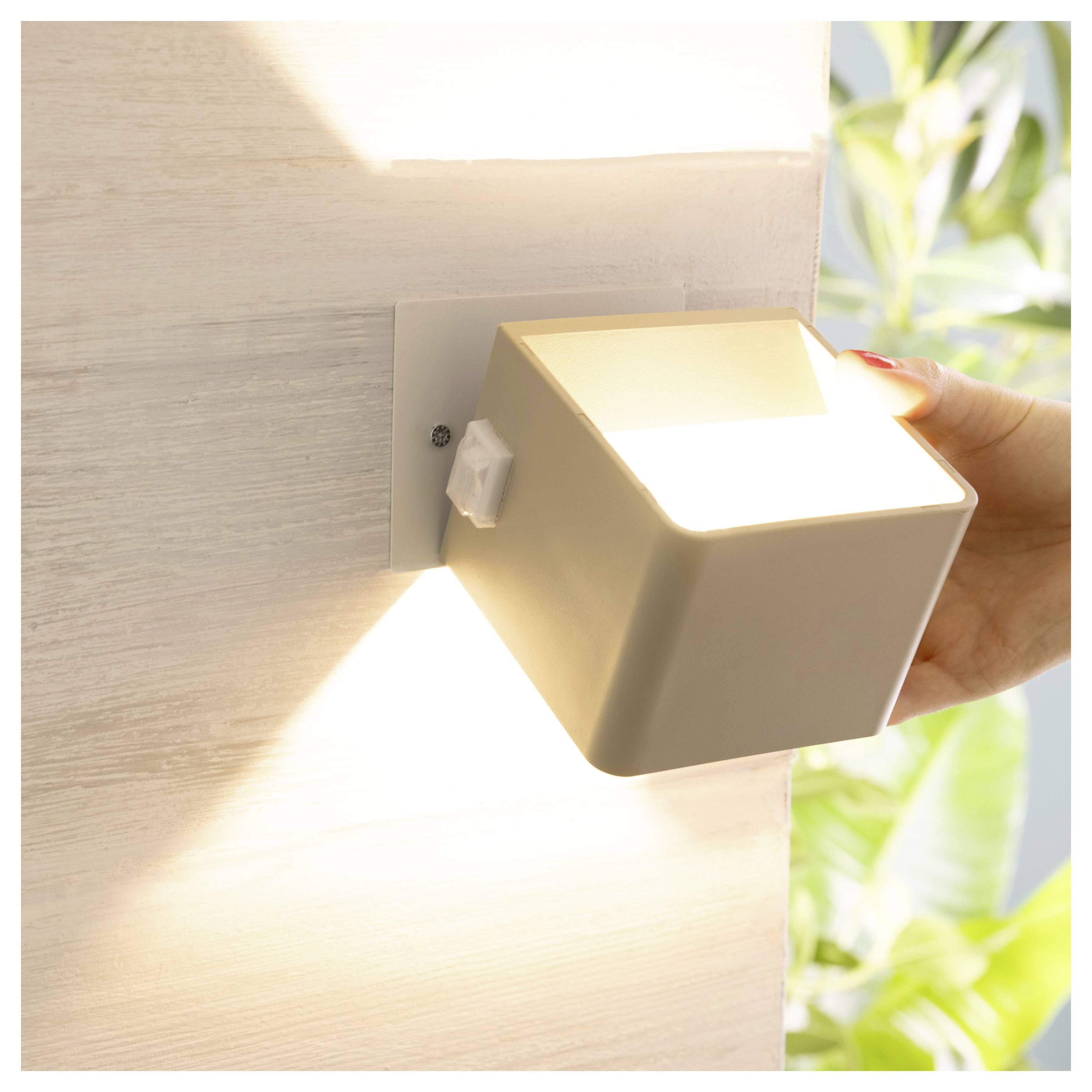 Brilliant Iseo G80126/09 Außendeckenleuchte mit Bewegungsmelder EEK: G (A - G) LED 4W Beige