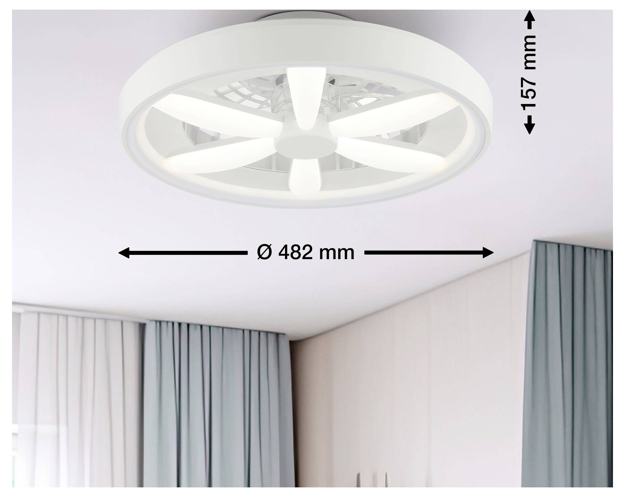 Brilliant G80935/05 Gaiano Dekoleuchte LED EEK: E (A - G) 48 W Weiß