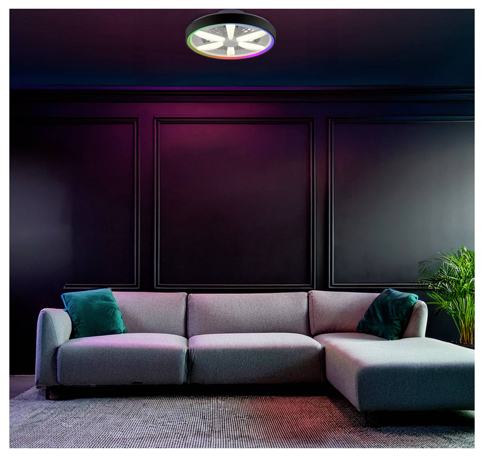 Brilliant G80935/06 Gaiano Dekoleuchte LED EEK: E (A - G) 48W Schwarz