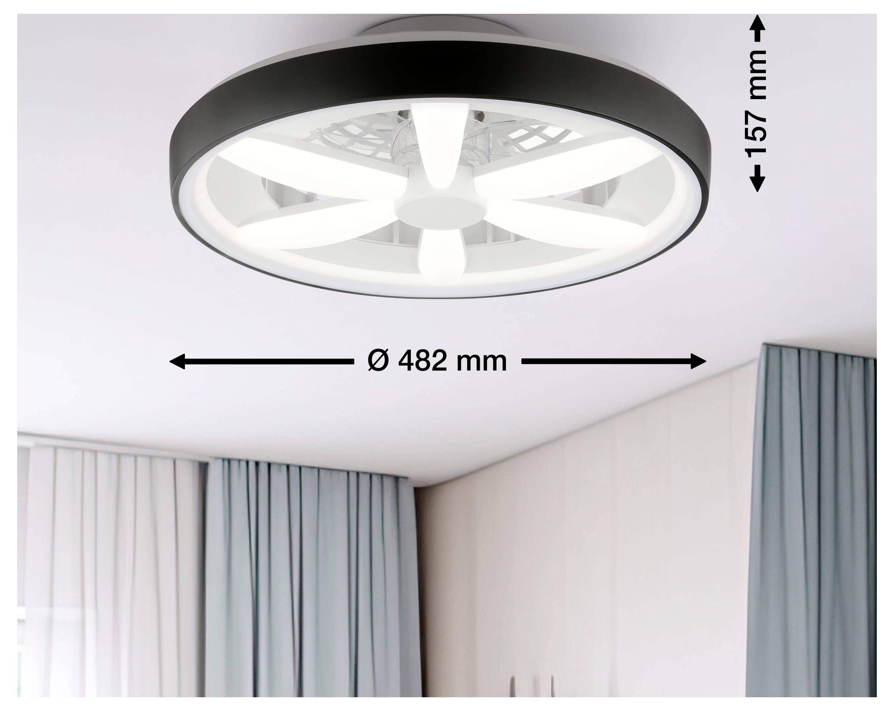 Brilliant G80935/06 Gaiano Dekoleuchte LED EEK: E (A - G) 48W Schwarz