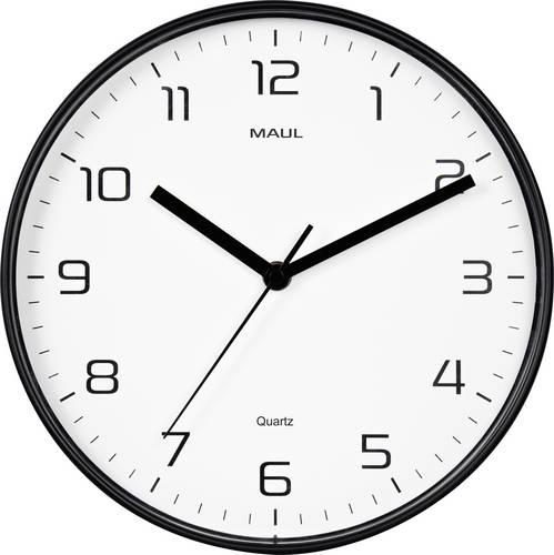 Maul 9051690 Quarz Wanduhr 25 cm x 40 mm Schwarz
