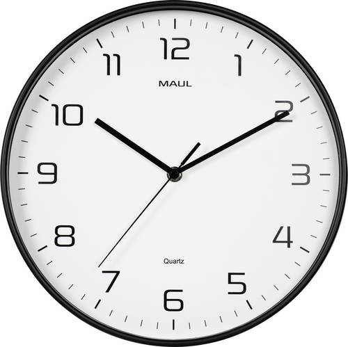 Maul 9051790 Quarz Wanduhr 30 cm x 50 mm Schwarz