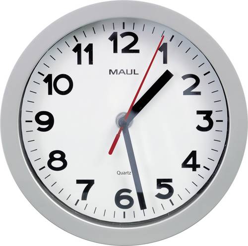 Maul 9052995 Quarz Wanduhr 20 cm x 200 mm x 17 mm x 44 mm Silber