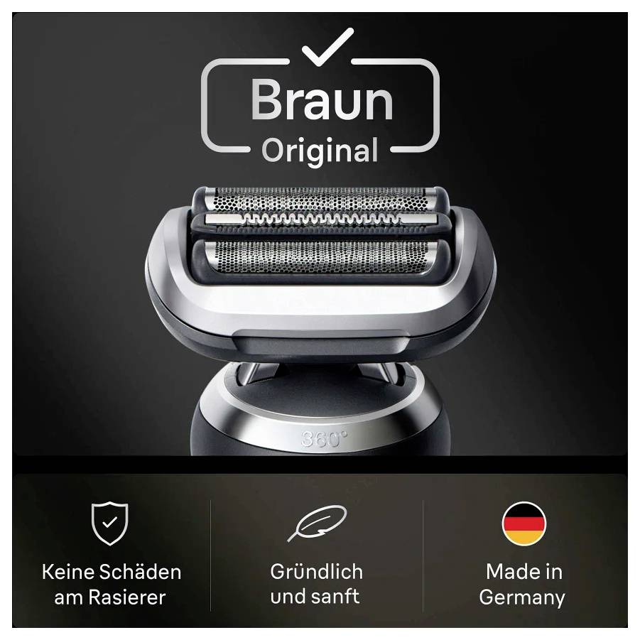 Braun Kombipack 74S Scherkopf Edelstahl, Schwarz 1St.