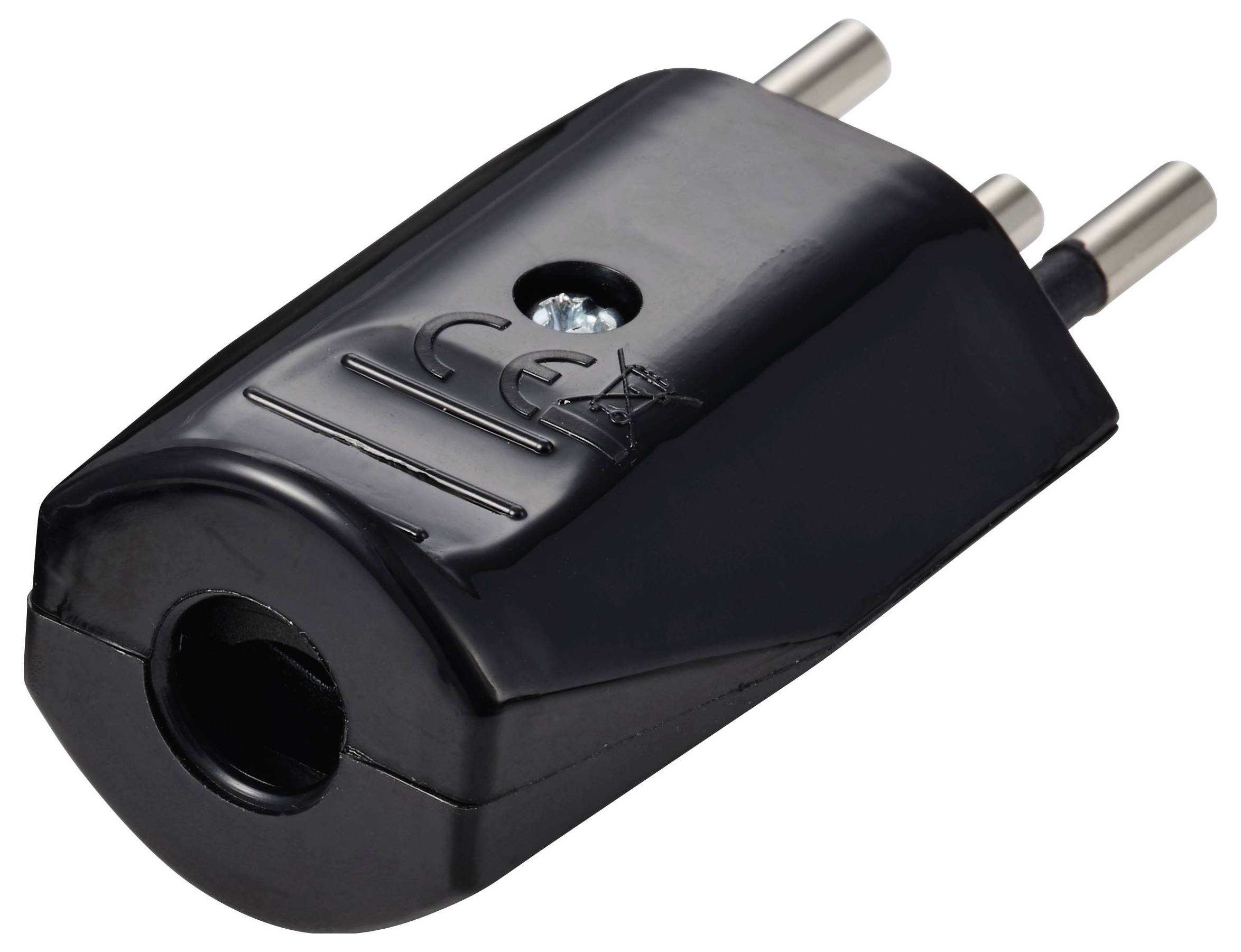 Sygonix SY-7279262 Netzstecker Schweiz Plastik 250 V/AC Schwarz
