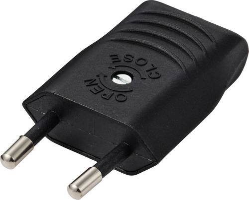 Sygonix SY-7279264 Eurostecker Plastik 230 V/AC Schwarz