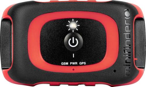 MiniFinder Rex GPS Tracker Haustiertracker, Live Tracking Schwarz, Rot 1 St.