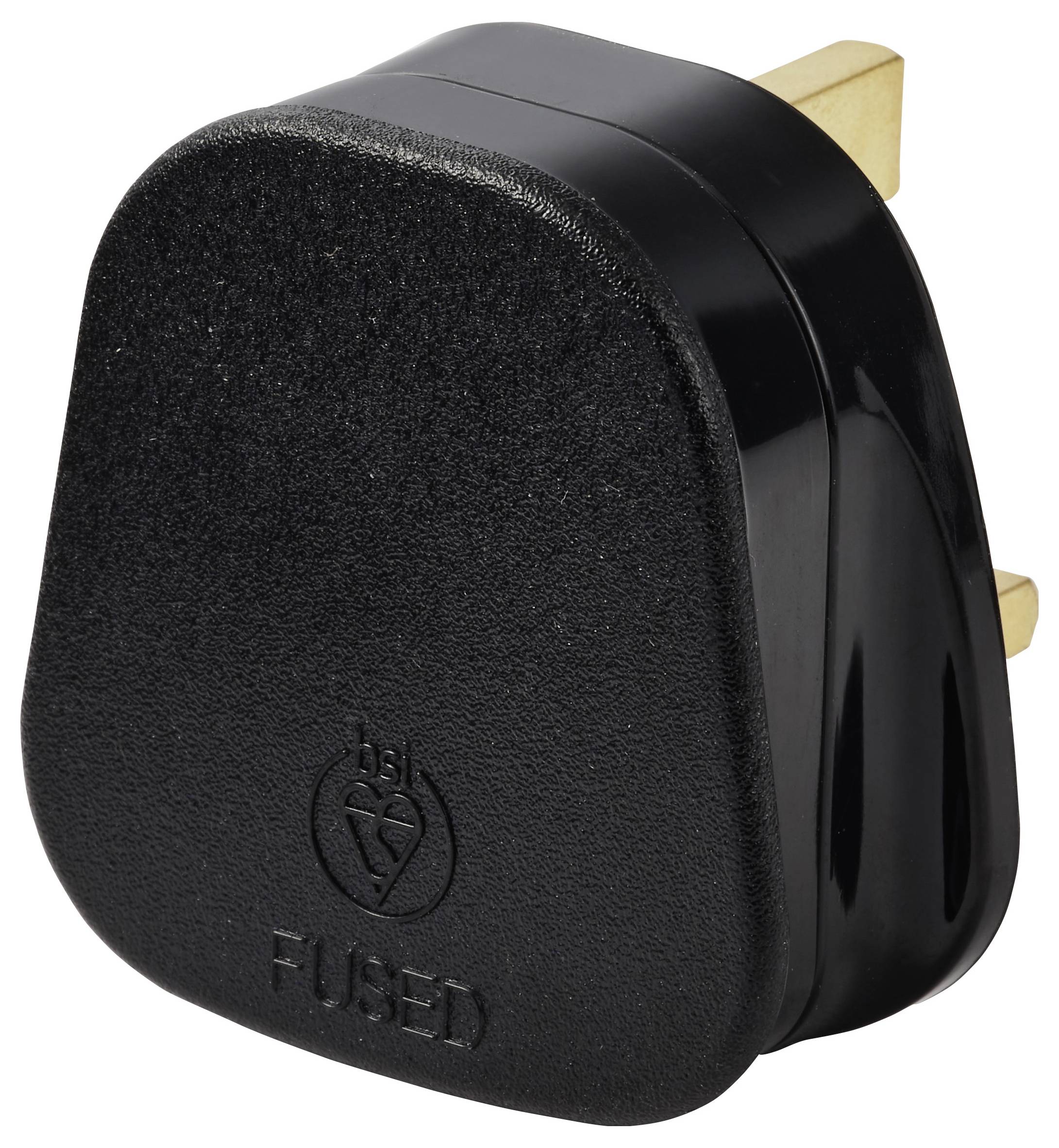 Sygonix SY-7279830 Schutzkontaktstecker Plastik 250 V/AC Schwarz