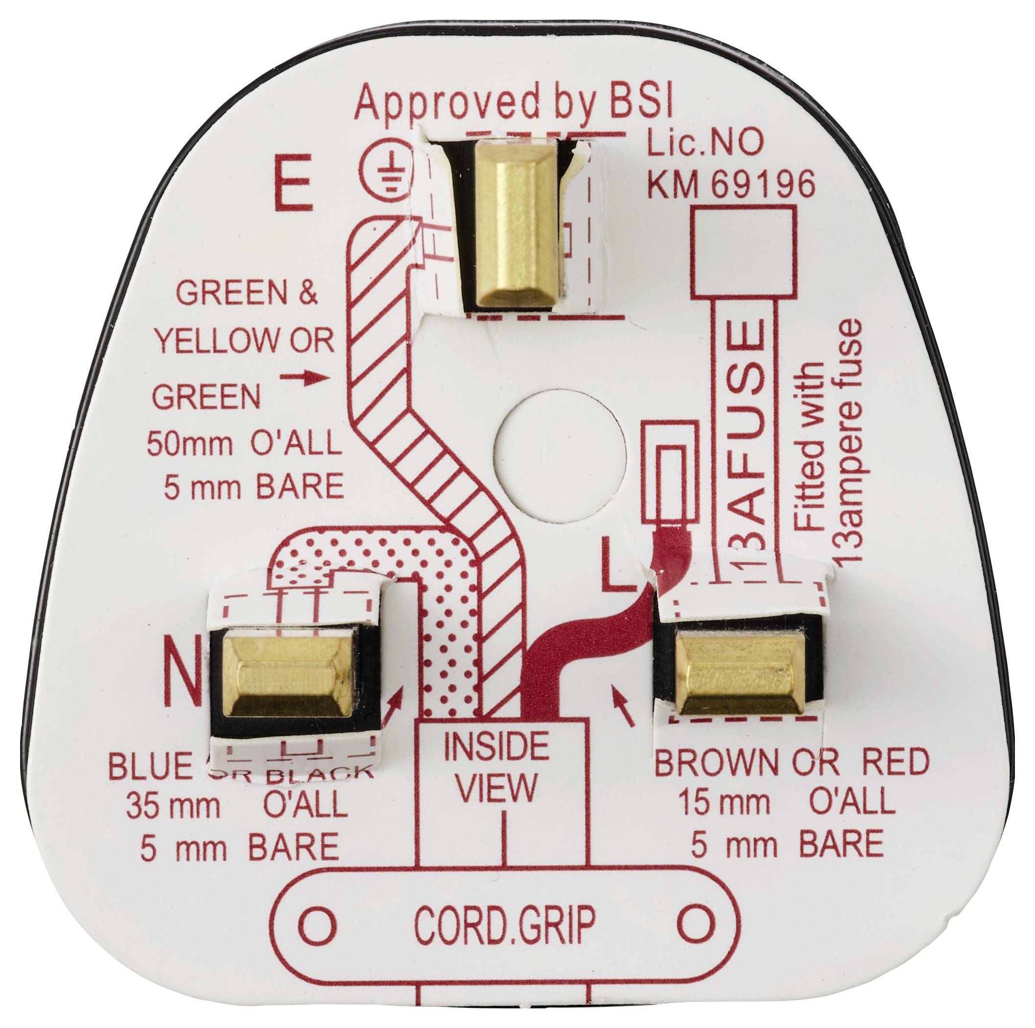 Sygonix SY-7279830 Schutzkontaktstecker Plastik 250 V/AC Schwarz