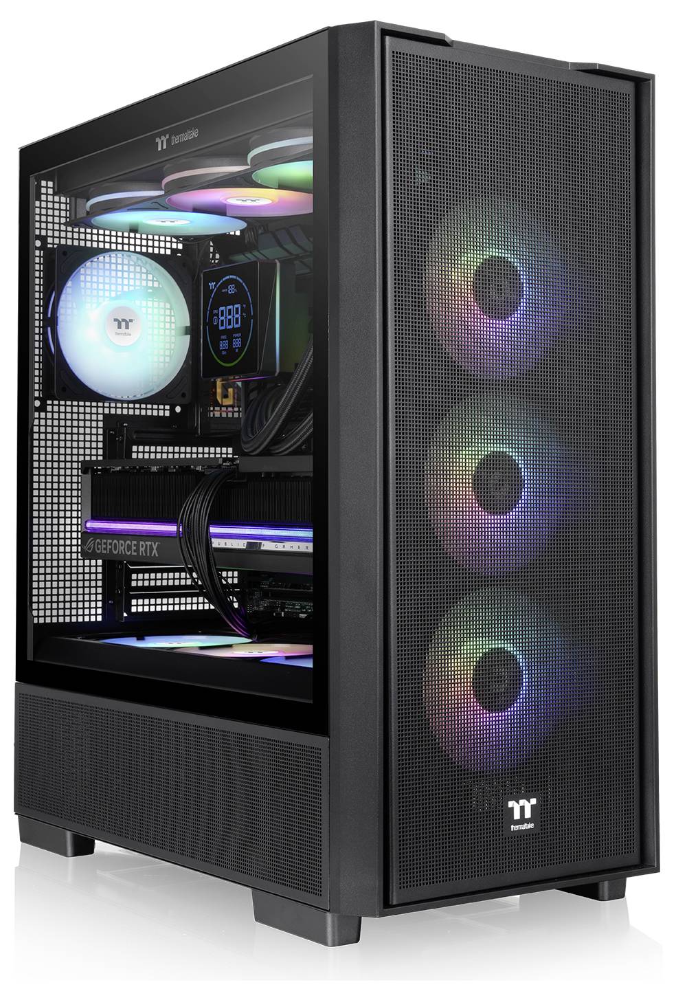 Thermaltake S380 TG ARGB Black Midi-Tower PC-Gehäuse Schwarz