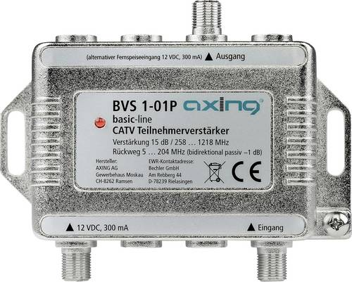 Axing BVS 1-01P Kabel-TV Verstärker 15 dB