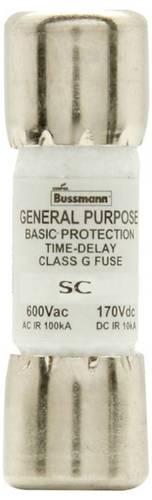 Eaton SC-8 BUSS SC FUSE CLASS G CLASS G Sicherungseinsatz 8 A 600 V/AC, 170 V/DC Inhalt 1 St.