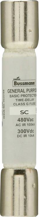 Eaton SC-60 BUSS SC FUSE CLASS G CLASS G SC-60 Sicherungseinsatz 60A 480 V/AC, 300 V/DC Inhalt 1St.