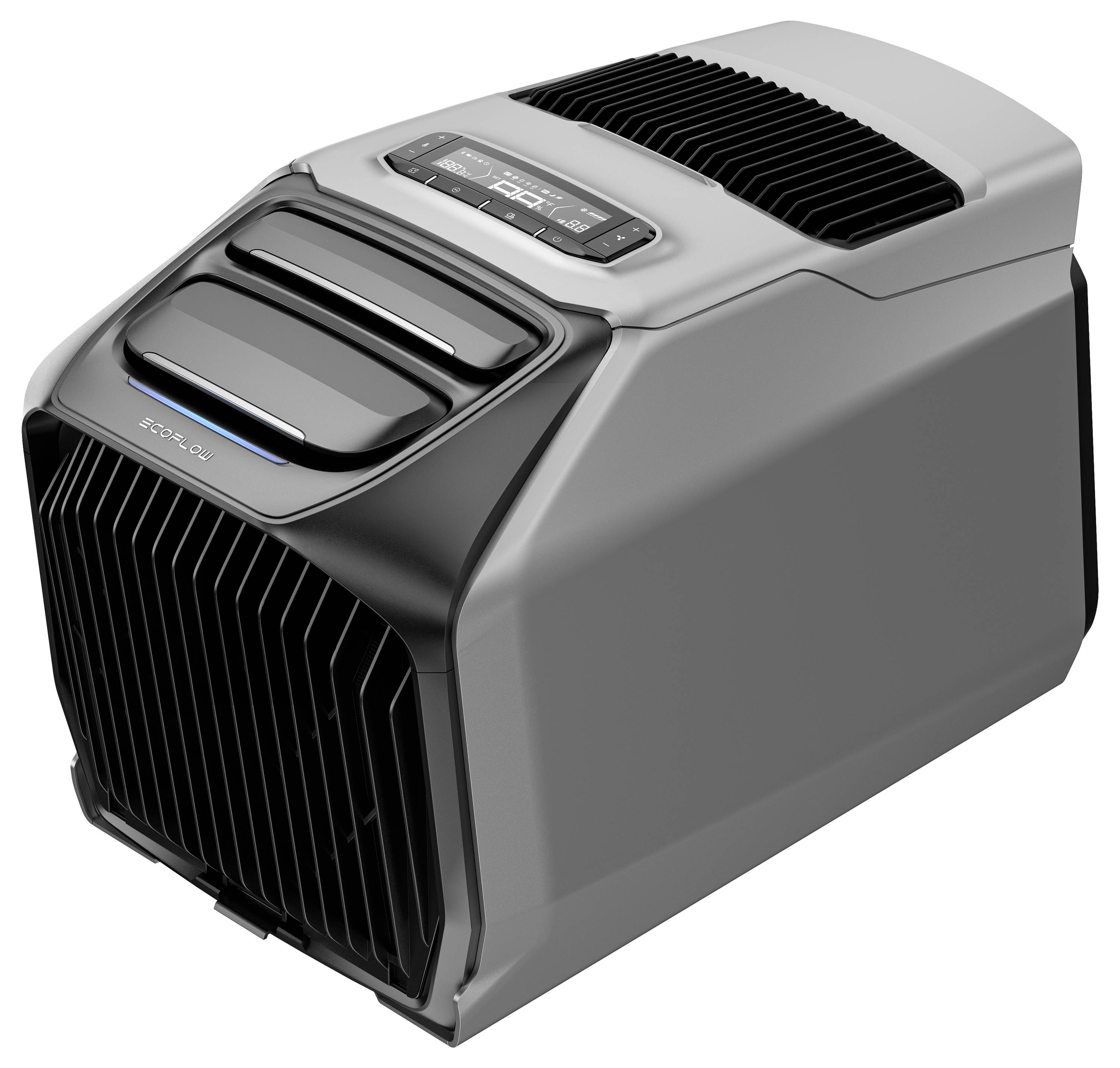 ECOFLOW Wave 3 Mobiles Klimagerät EEK Heizen/Kühlen: A++ (A+++ - D)/A (A+++ - D) 1800 W Schwarz-Grau