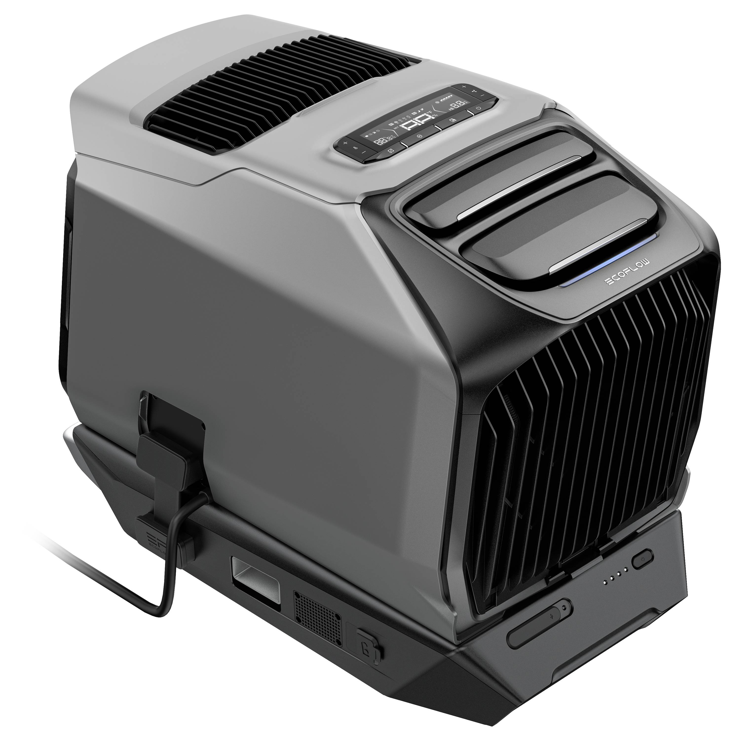 ECOFLOW Wave 3 Mobiles Klimagerät EEK Heizen/Kühlen: A++ (A+++ - D)/A (A+++ - D) 1800 W Schwarz-Grau