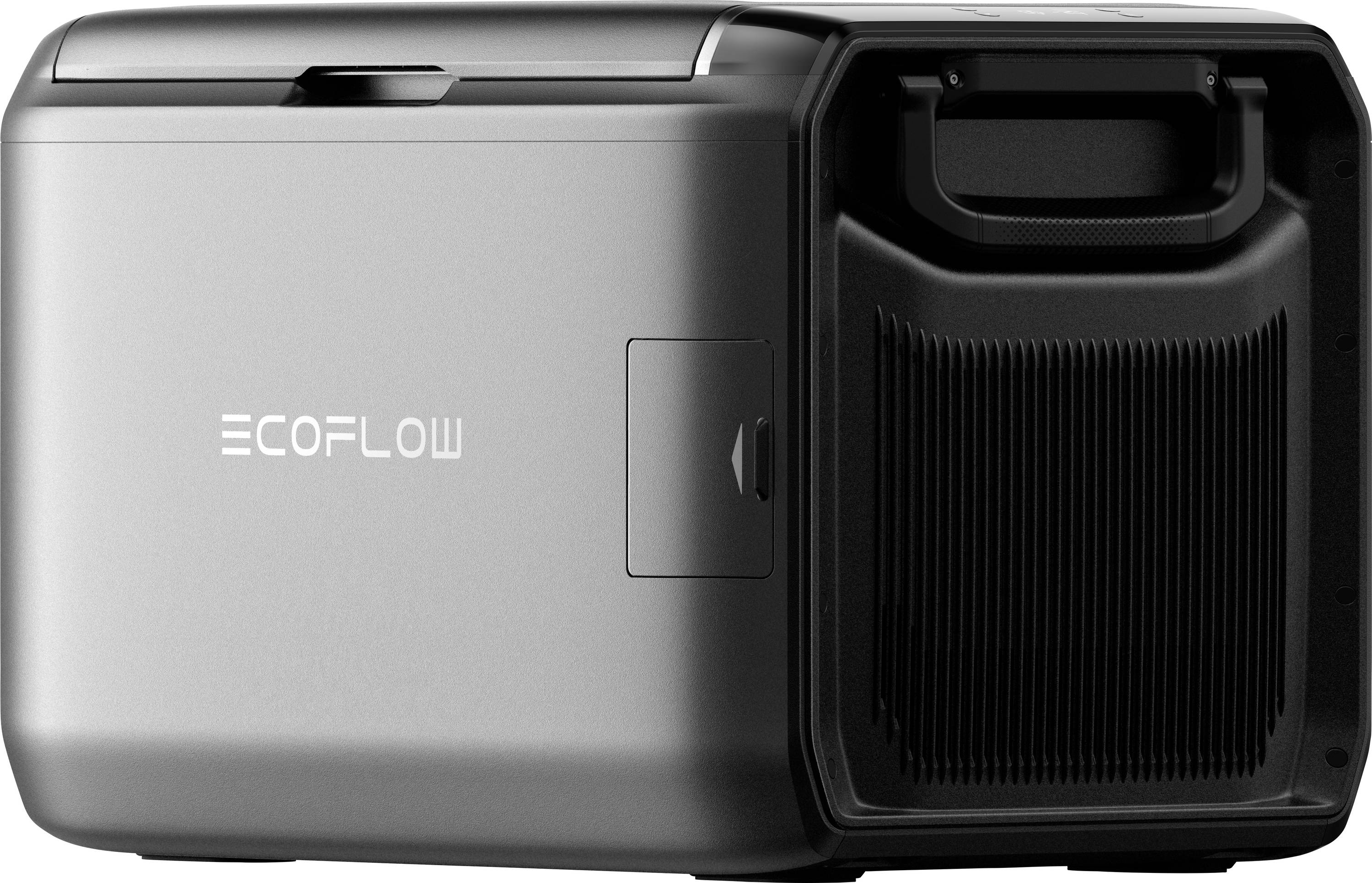 Tragbare Stromstation mit Griff, mit der Bezeichnung „Ecoflow