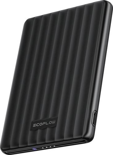 ECOFLOW RAPID Mag 5K Powerbank 5000 mAh Qi Wireless Charging, Magsafe Li-Ion USB-C® Schwarz