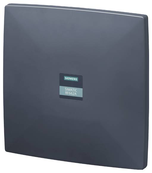 Ein RFID-Lesegerät mit der Bezeichnung „Siemens Simatic RF662A