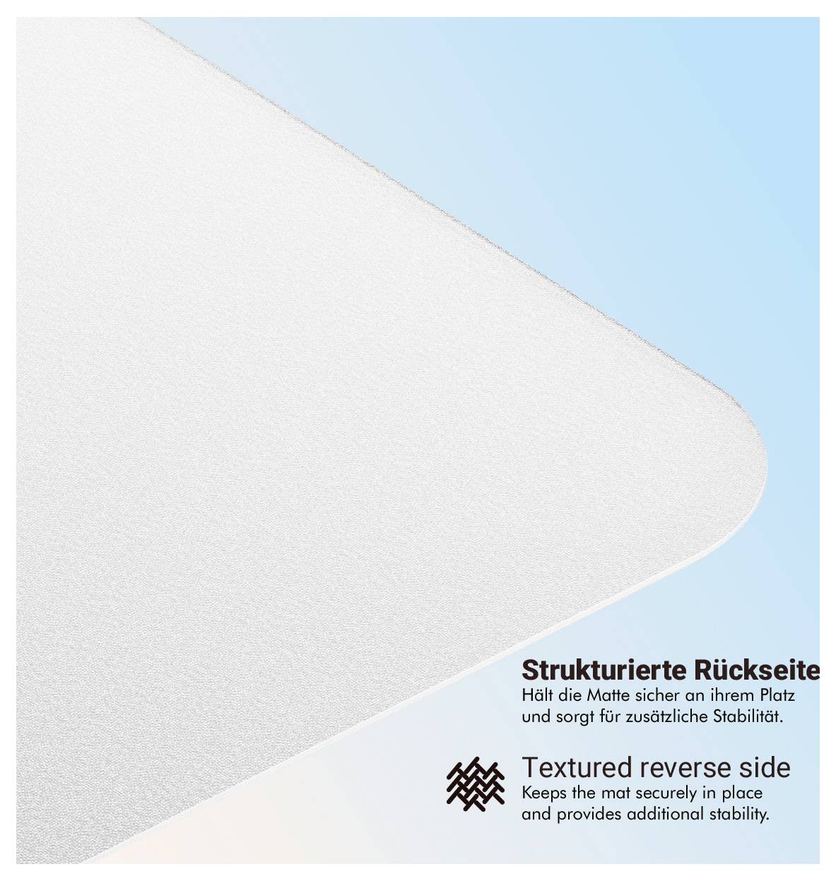 „Strukturierte Rückseite