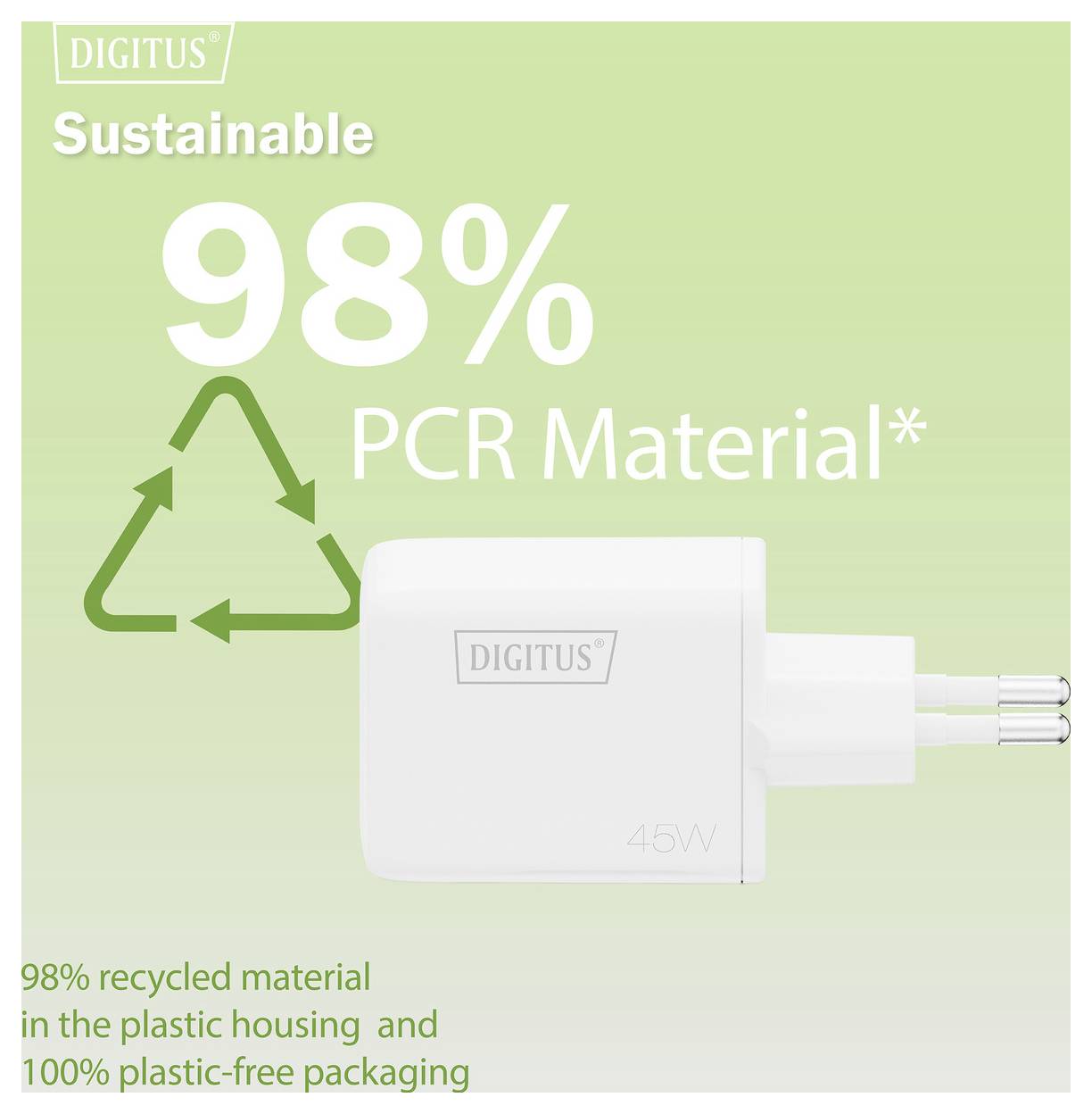 Ladegerät aus „98% PCR-Material