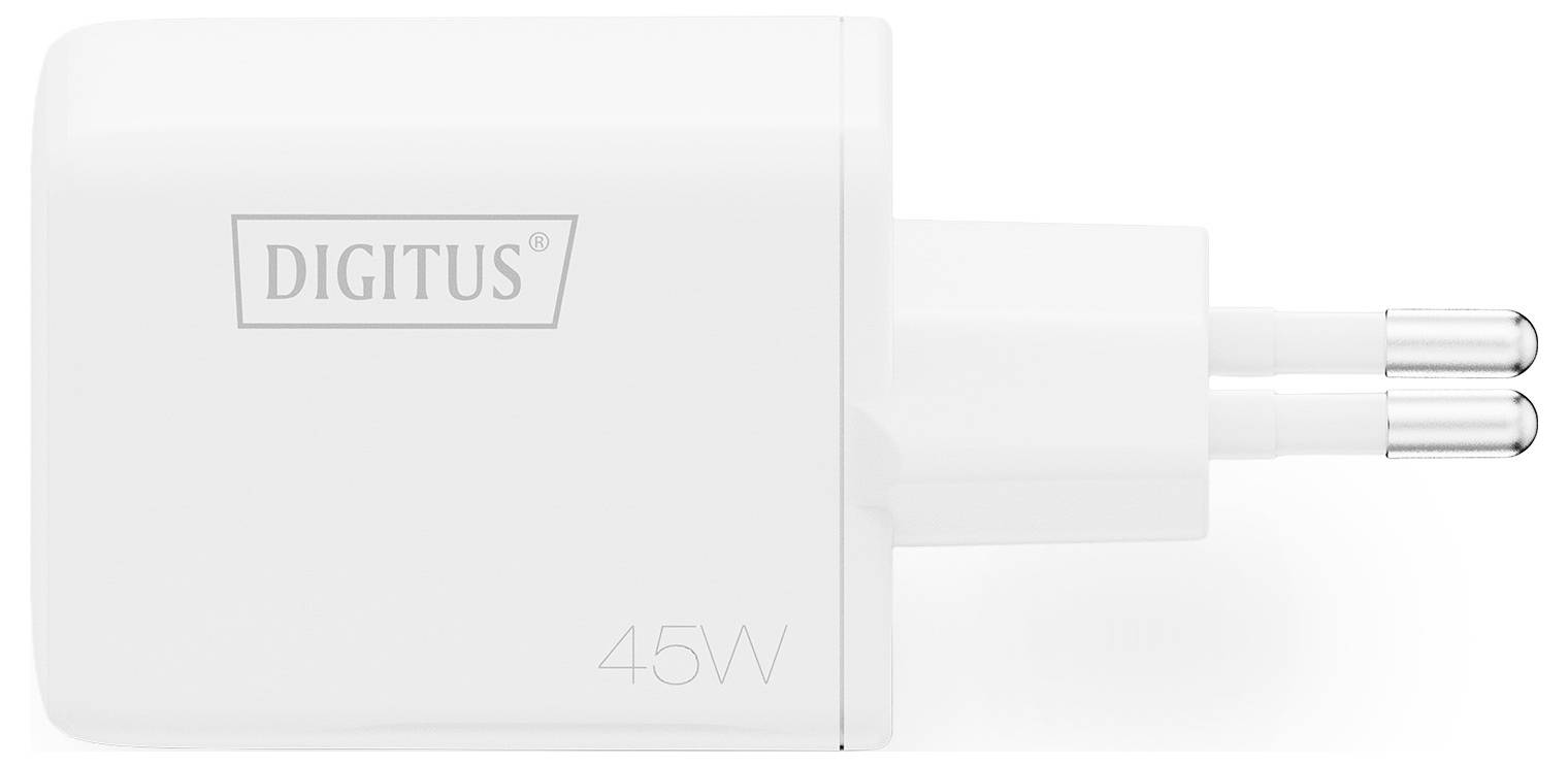 Ein weißes Wandladegerät mit der Marke 