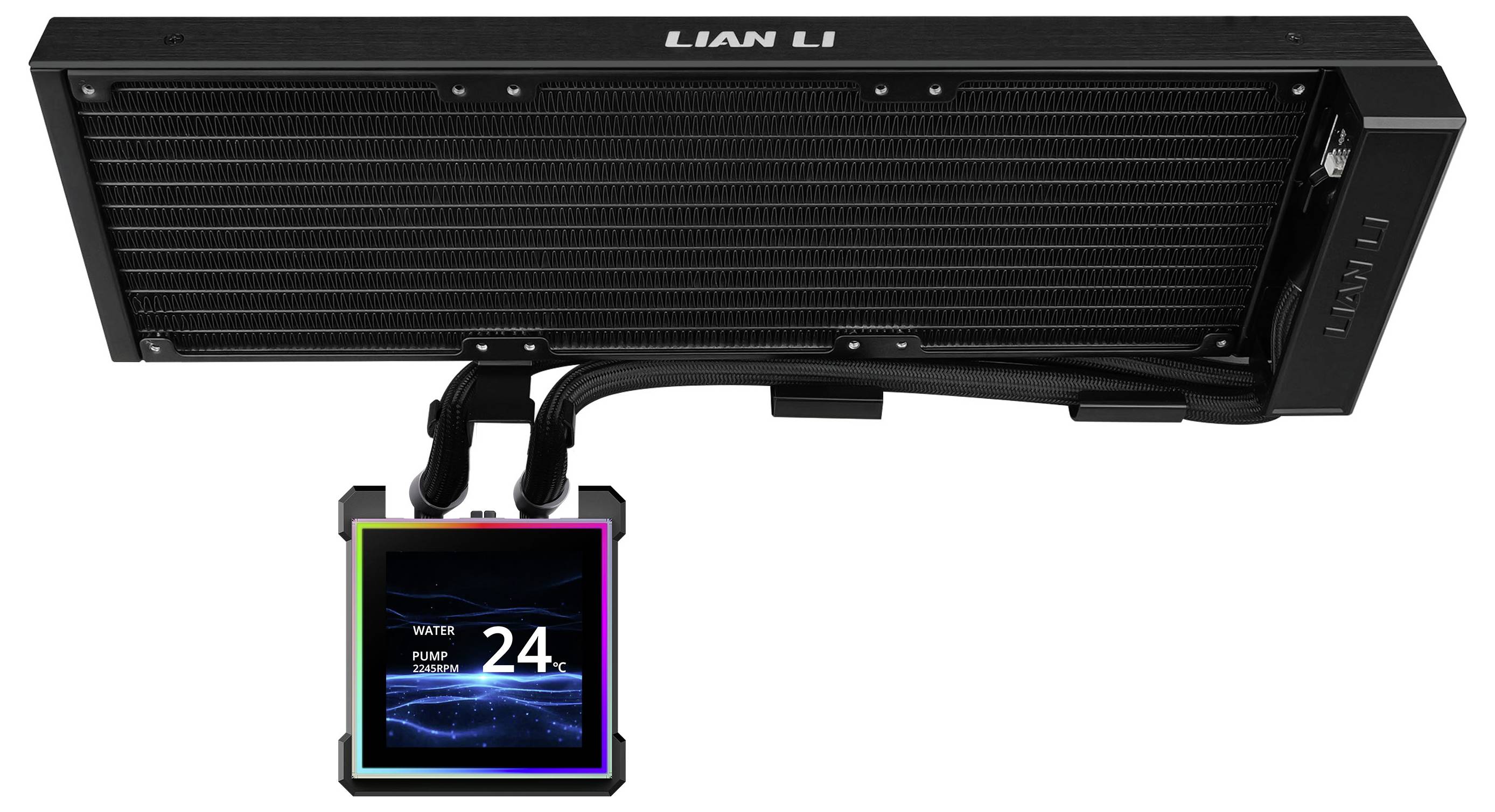 Lian Li CPU-Kühler mit digitaler Anzeige, die „Water Pump