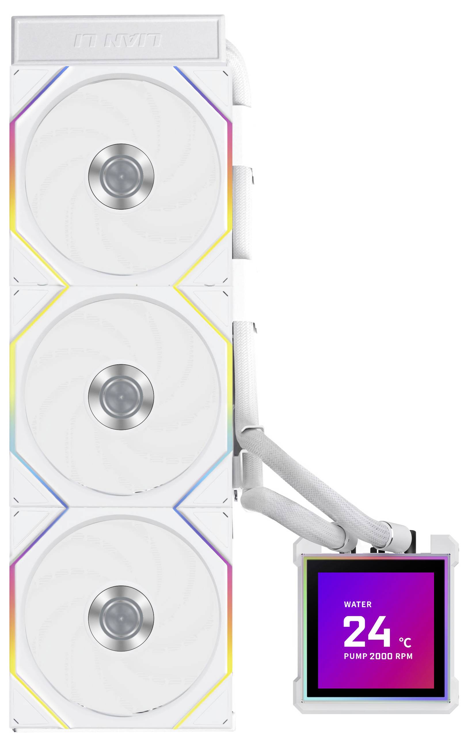 Lian Li Netzteil in Schwarz mit weißem Branding „B0550B