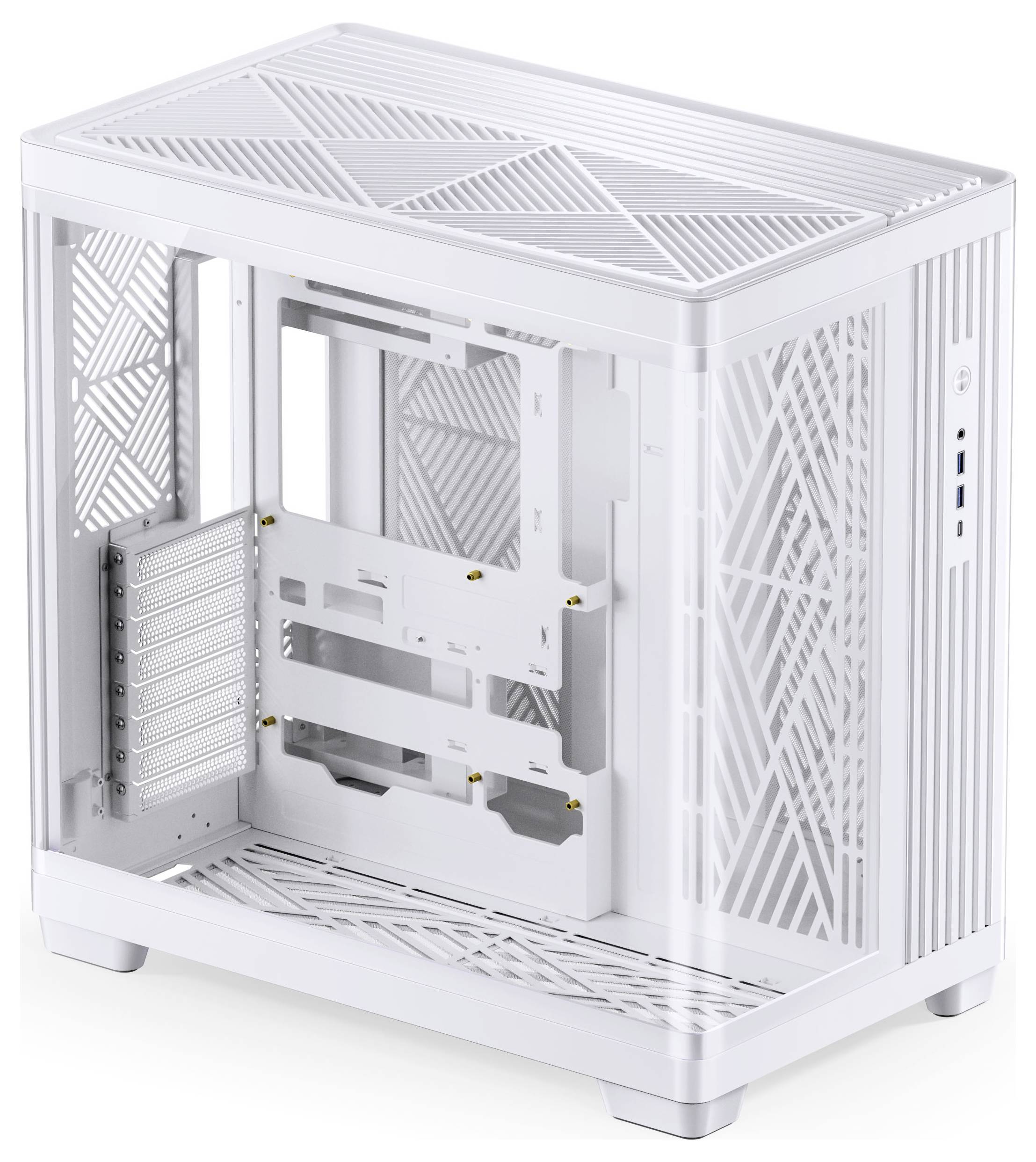 Jonsbo Midi-Tower Gehäuse, PC-Gehäuse, Gaming-Gehäuse Weiß