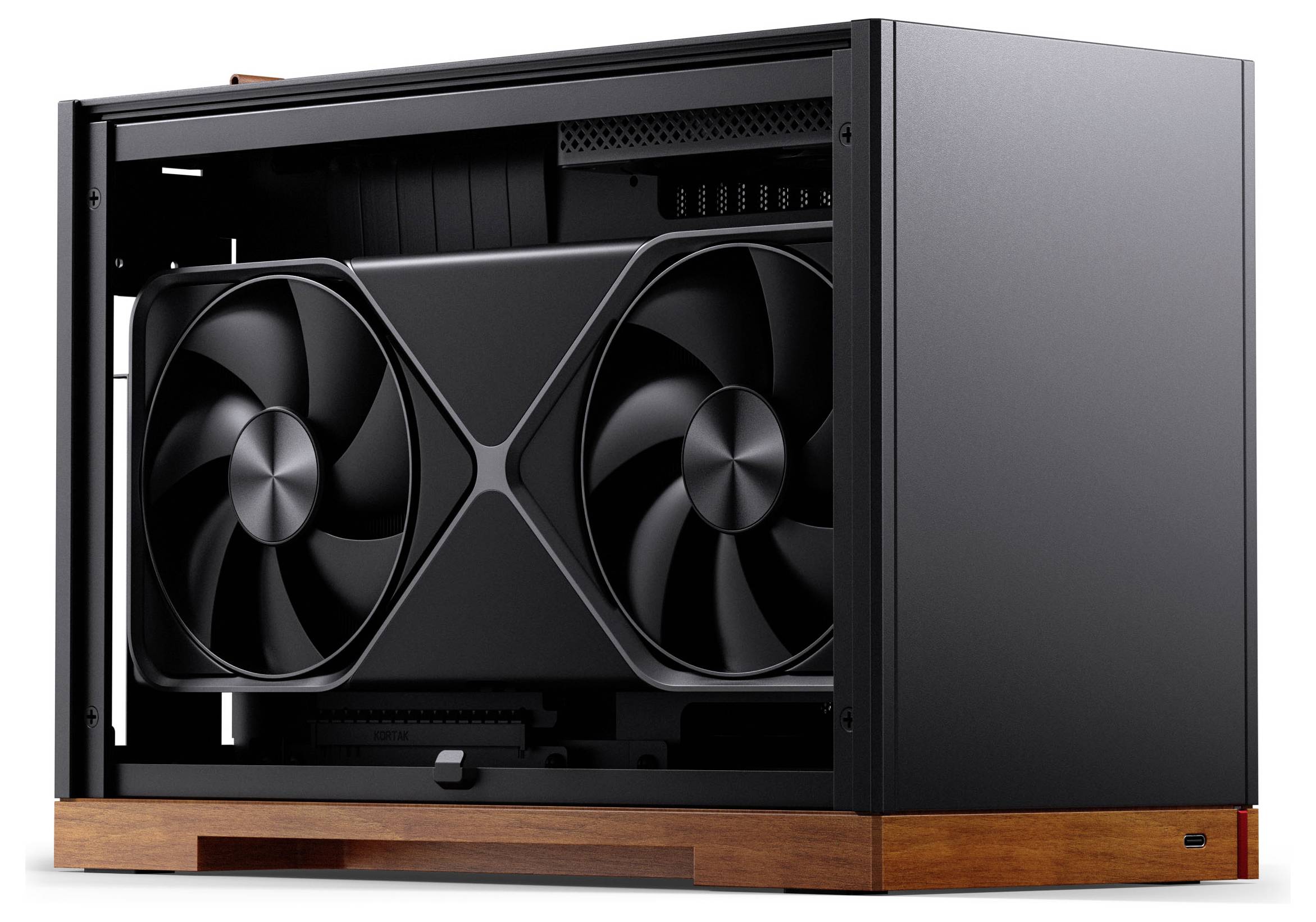 Jonsbo T9 Mini-Tower Gehäuse, PC-Gehäuse, Gaming-Gehäuse Schwarz