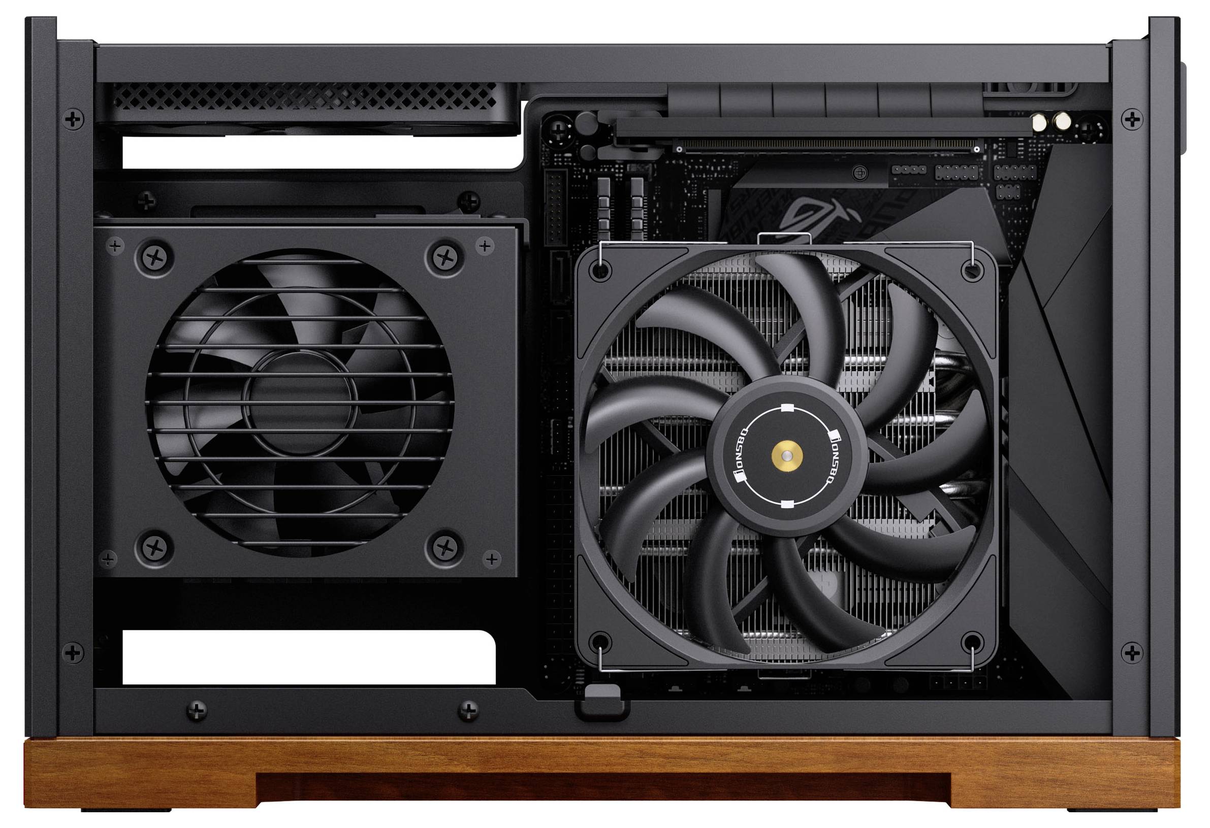 Jonsbo T9 Mini-Tower Gehäuse, PC-Gehäuse, Gaming-Gehäuse Schwarz