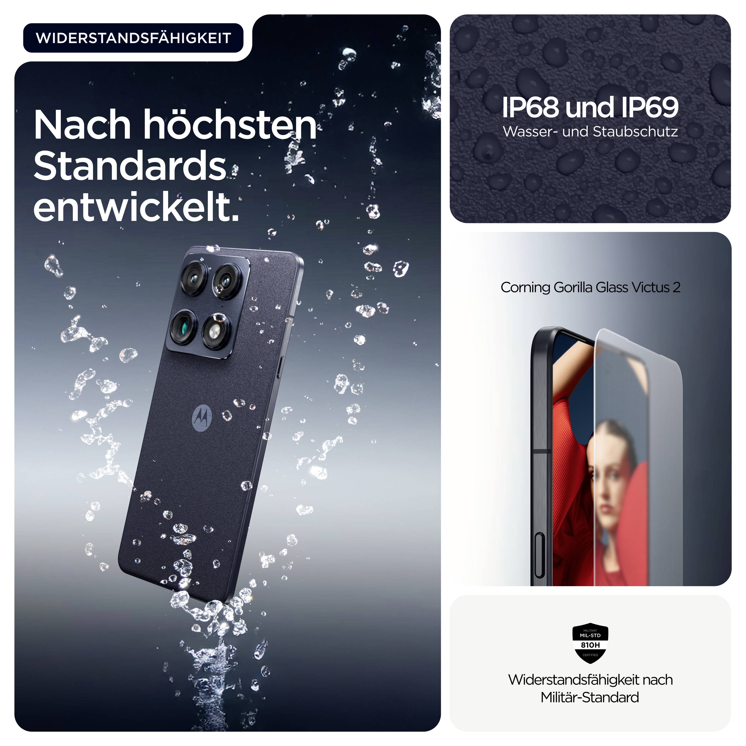 Eine schwarze Sygonix-Steckdosenleiste mit zwei grünen Steckdosen und einem europäischen Stecker, ausgestattet mit einer Aufhängehaken für bequeme Platzierung.