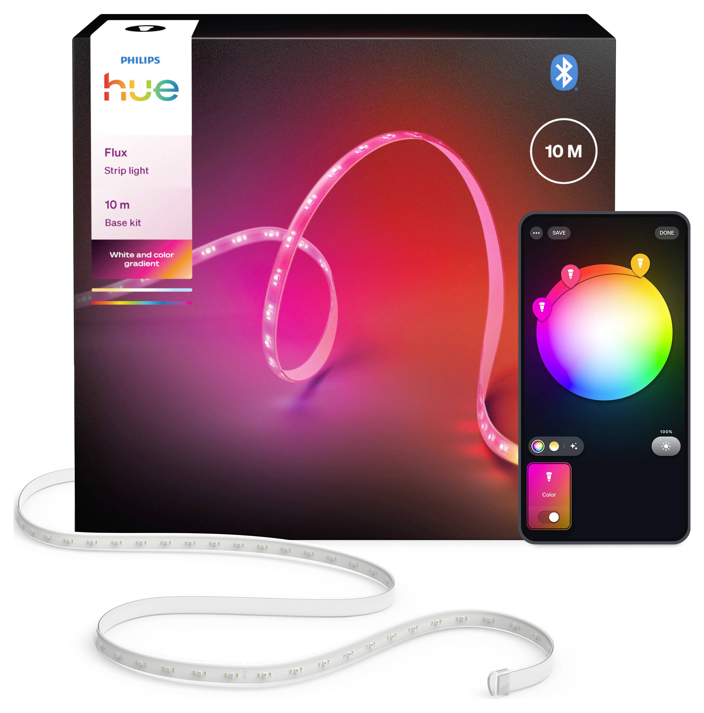 Philips Hue LED-Stripe 8721103088215 EEK: G (A - G) Flux Gradient 20W RGBICWW