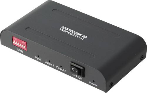 SpeaKa Professional SP-HSAE-100 2 Port HDMI-Splitter mit zusätzlichem USB-C®-Eingang 7680 x 4320 Pi