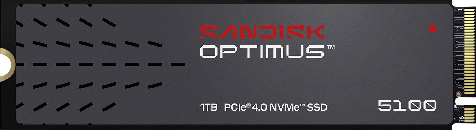SanDisk Optimus 5100 1 TB Interne M.2 PCIe NVMe SSD 2280 PCIe NVMe 4.0 x4 Retail SDSP51100TAN-000E0