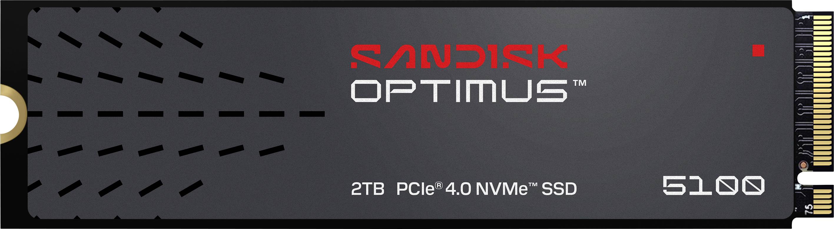 SanDisk Optimus 5100 2 TB Interne M.2 PCIe NVMe SSD 2280 PCIe NVMe 4.0 x4 Retail SDSP51200TAN-000E0