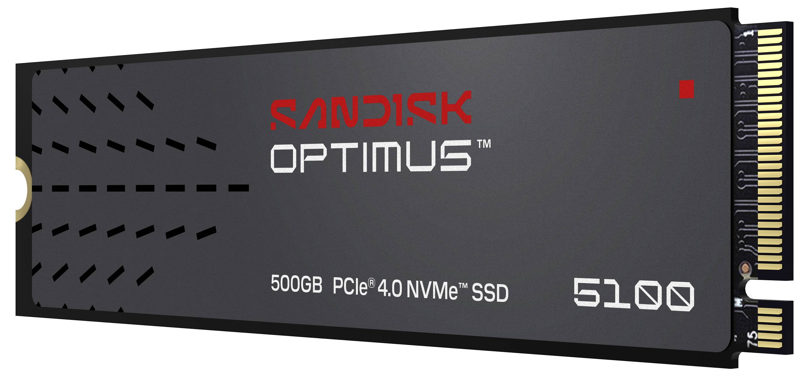SanDisk Optimus 5100 500 GB Interne M.2 PCIe NVMe SSD 2280 PCIe NVMe 4.0 x4 Retail SDSP51500GAN-000E0