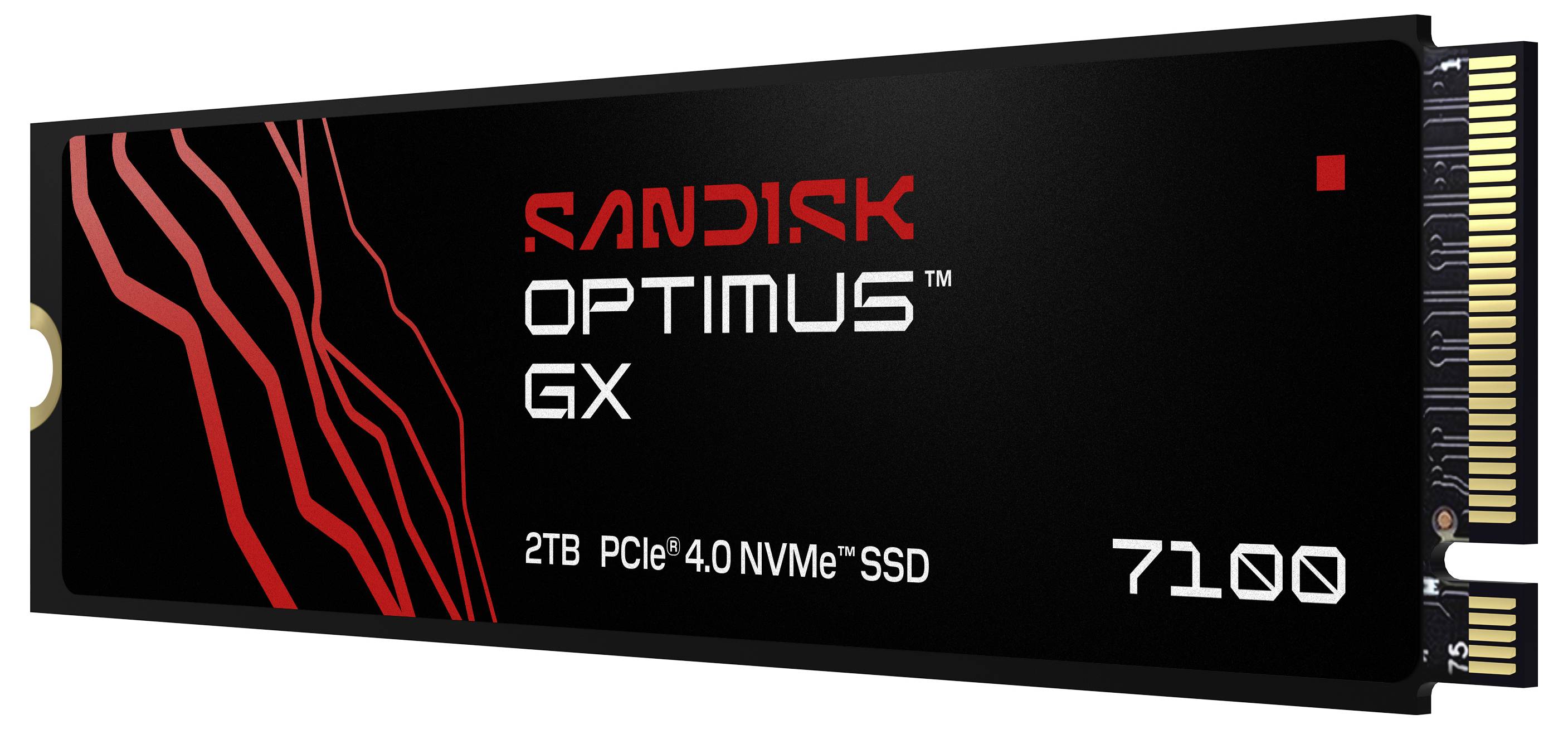 SanDisk Optimus GX 7100 2 TB Interne M.2 PCIe NVMe SSD 2280 PCIe NVMe 4.0 x4 Retail SDSP71200TAN-000E0