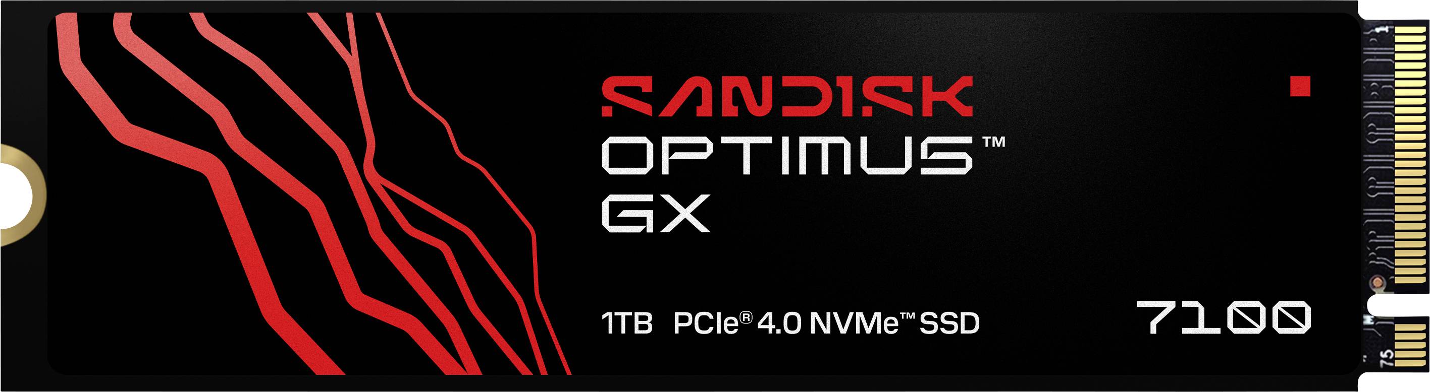 SanDisk Optimus GX 7100 1 TB Interne M.2 PCIe NVMe SSD 2280 PCIe NVMe 4.0 x4 Retail SDSP71100TAN-000E0